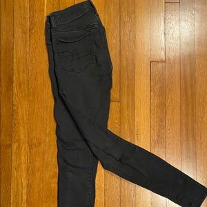 American Eagle Black Super Stretch Jeggings